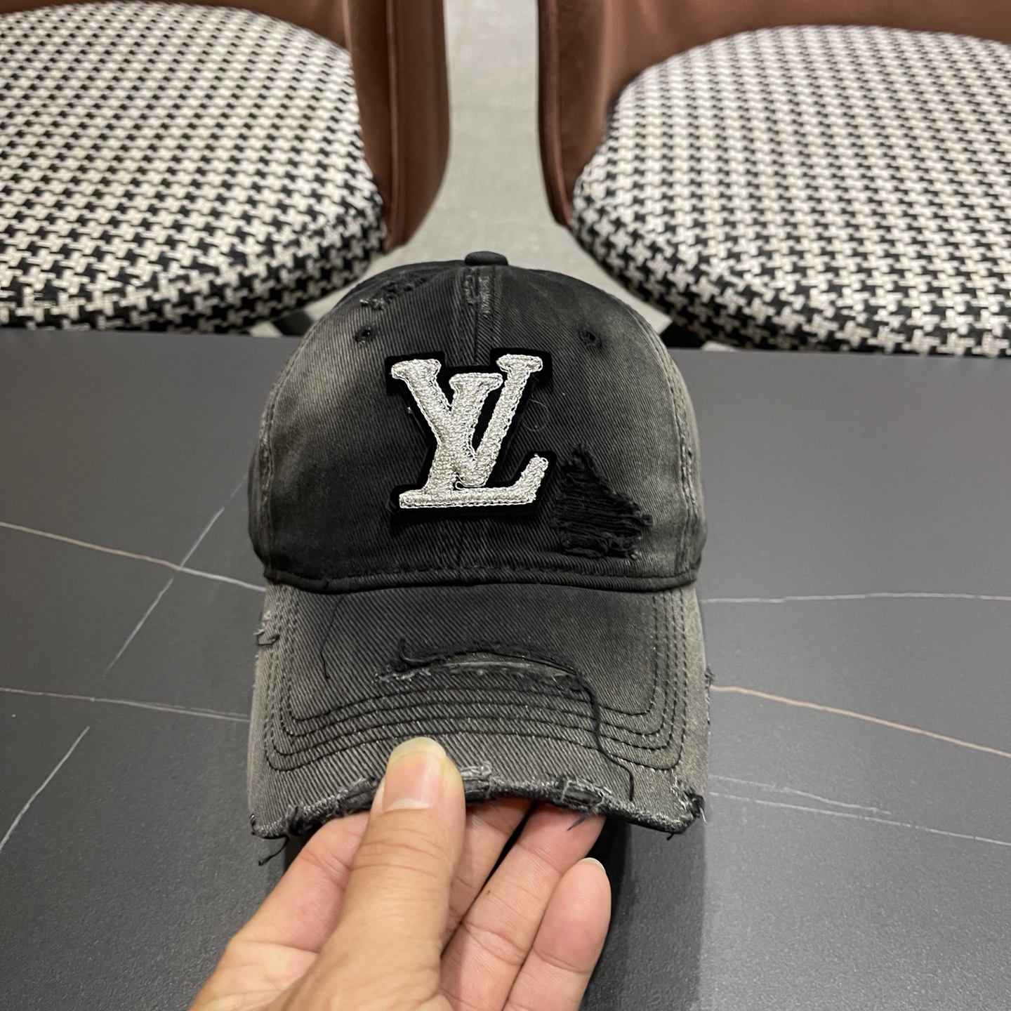 LV路易威登 水洗棒球帽网红百搭鸭舌帽子潮