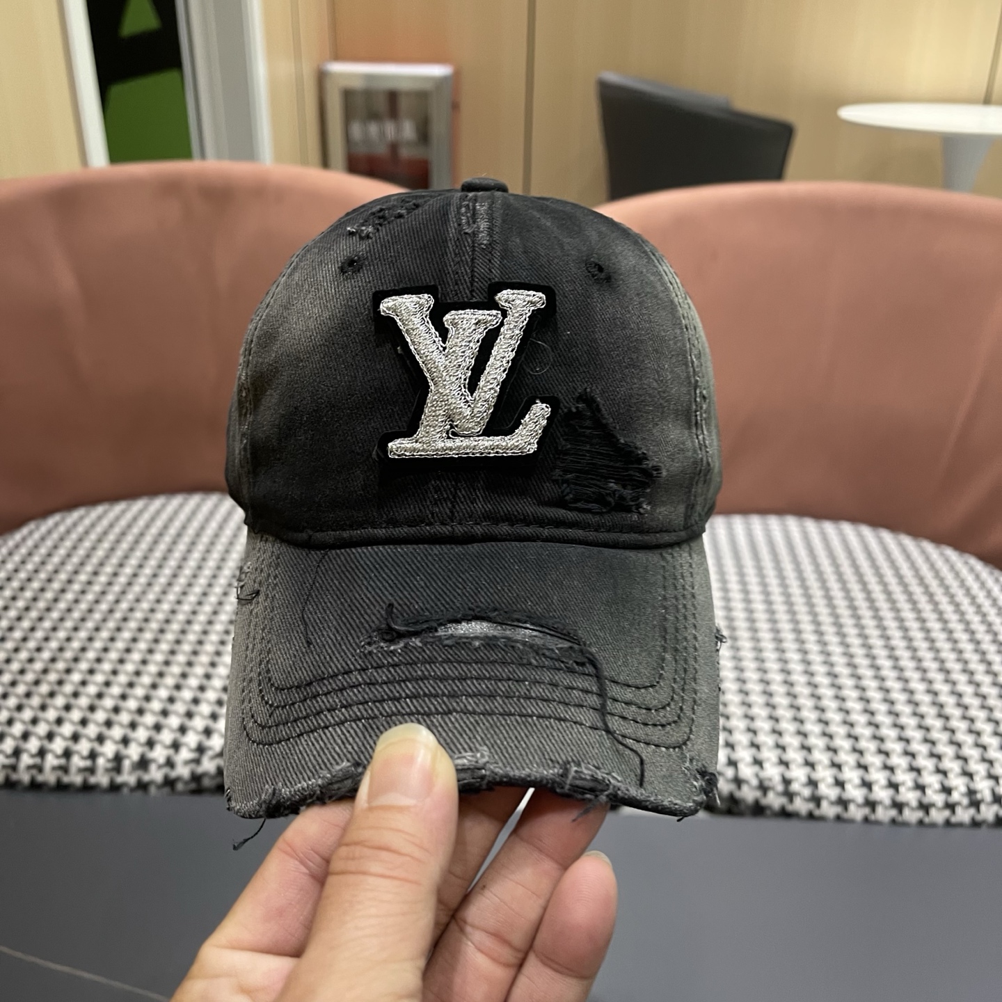 LV路易威登 水洗棒球帽网红百搭鸭舌帽子潮