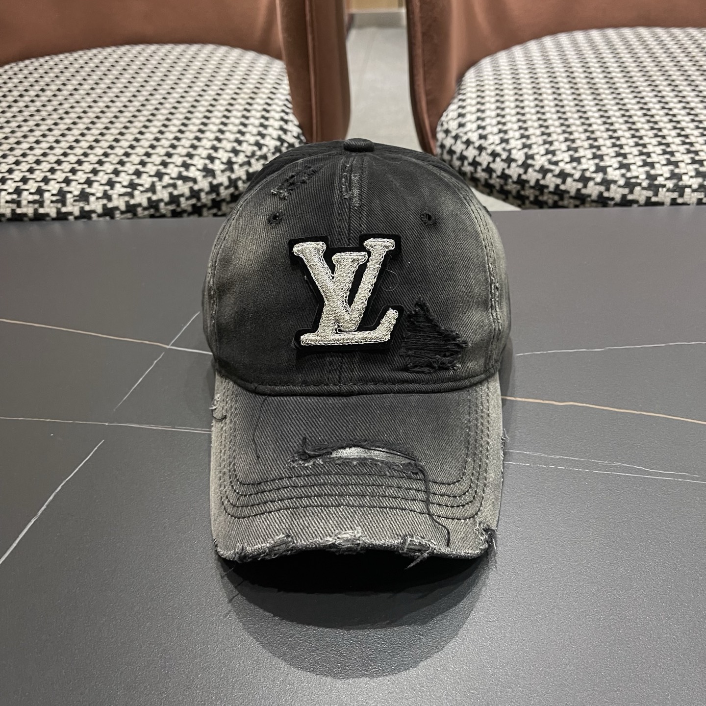 LV路易威登 水洗棒球帽网红百搭鸭舌帽子潮