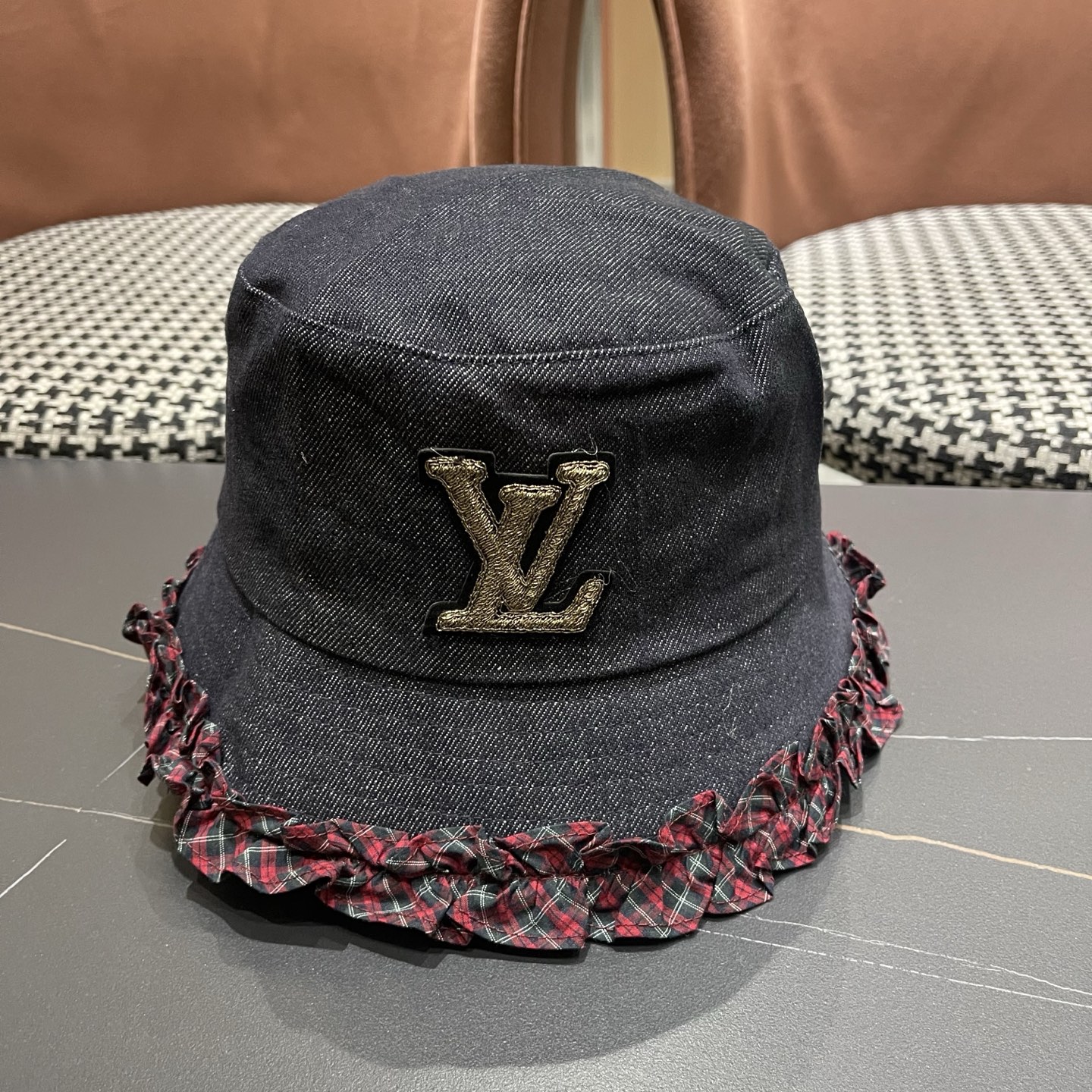 Lv路易威登 韩国夏季户外遮阳盆帽新中式贵气高级感百搭渔夫帽薄款太阳帽