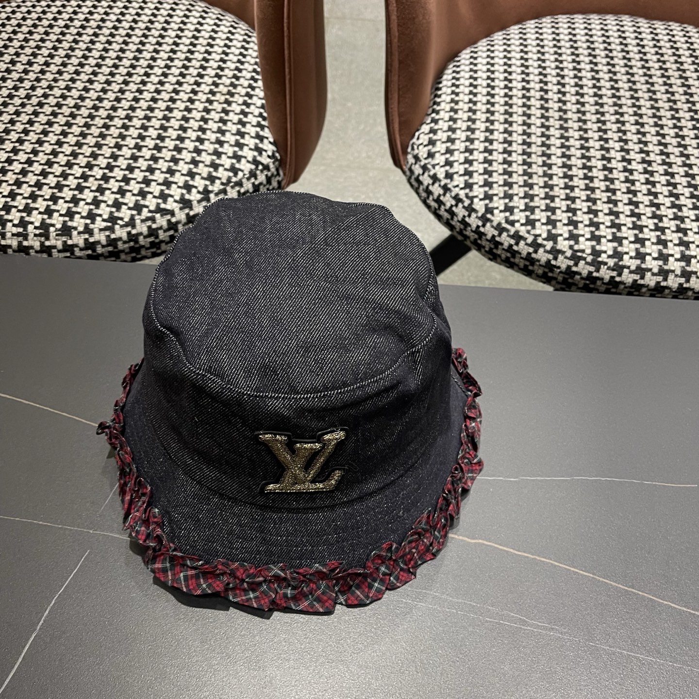 Lv路易威登 韩国夏季户外遮阳盆帽新中式贵气高级感百搭渔夫帽薄款太阳帽