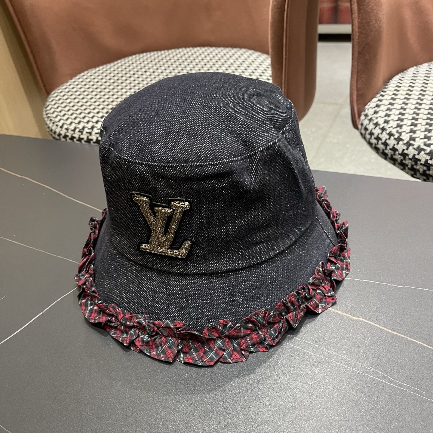 Lv路易威登 韩国夏季户外遮阳盆帽新中式贵气高级感百搭渔夫帽薄款太阳帽