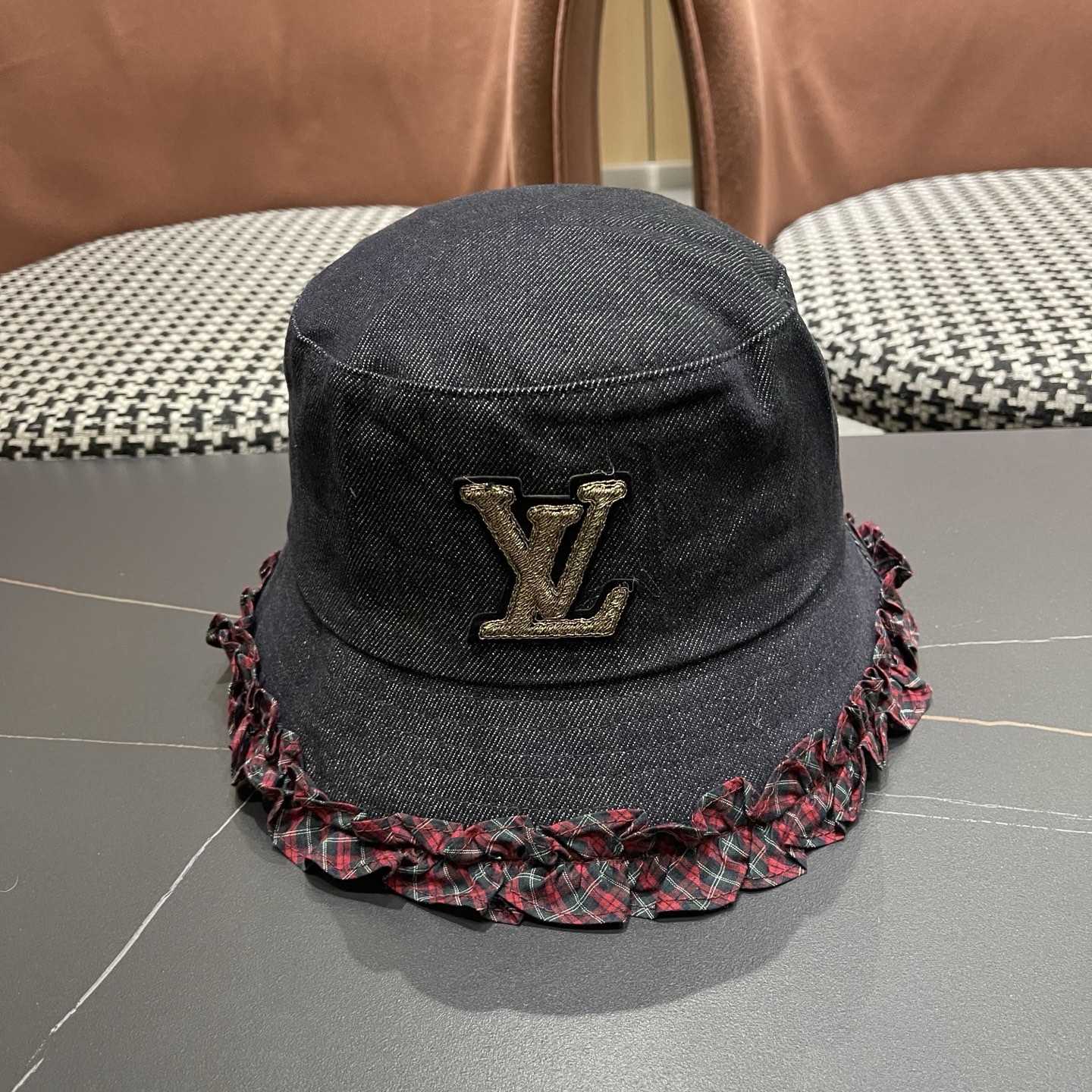 Lv路易威登 韩国夏季户外遮阳盆帽新中式贵气高级感百搭渔夫帽薄款太阳帽