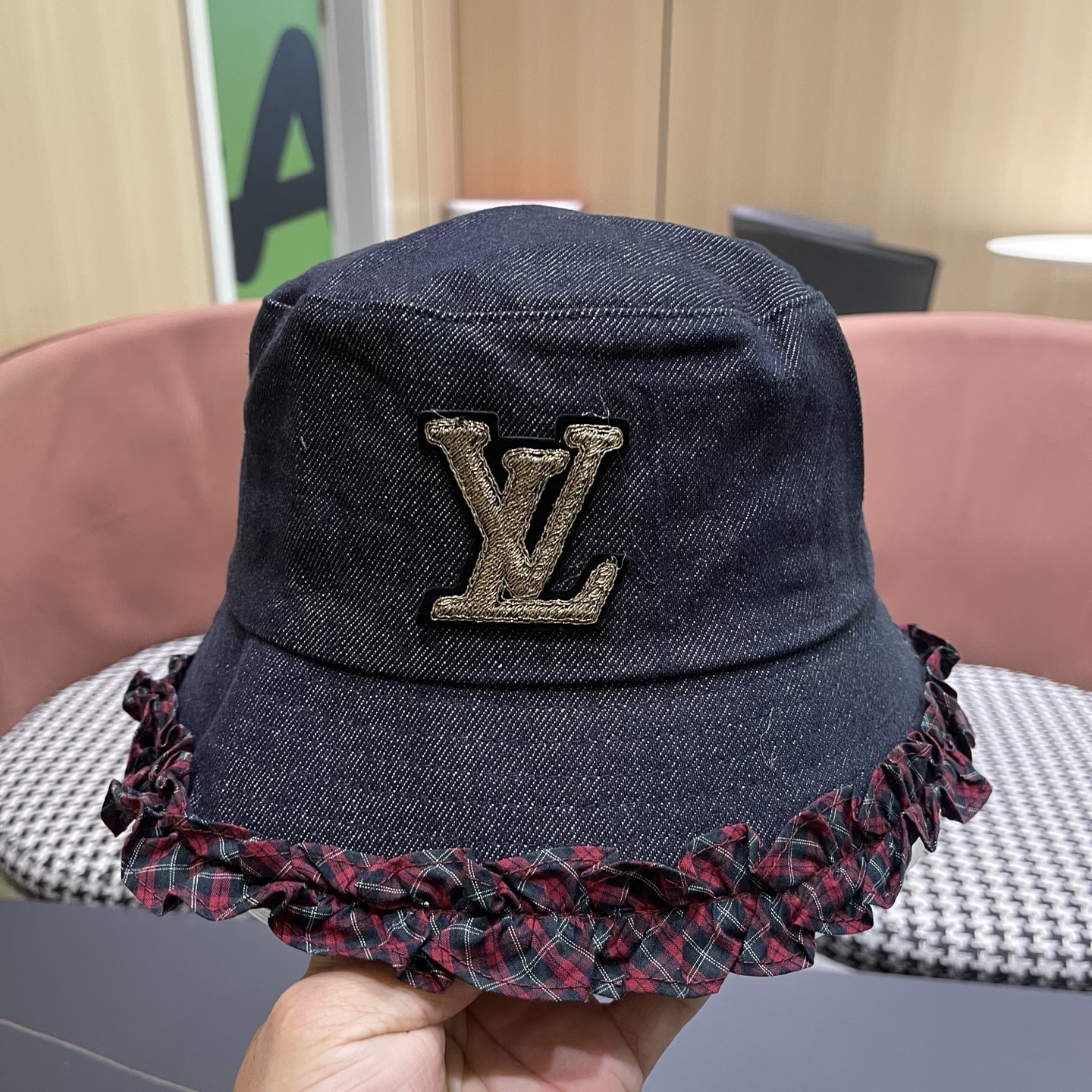 Lv路易威登 韩国夏季户外遮阳盆帽新中式贵气高级感百搭渔夫帽薄款太阳帽