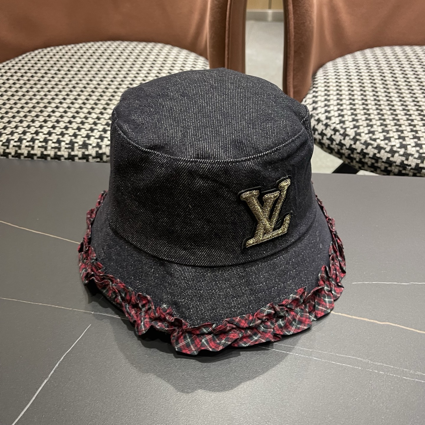 Lv路易威登 韩国夏季户外遮阳盆帽新中式贵气高级感百搭渔夫帽薄款太阳帽