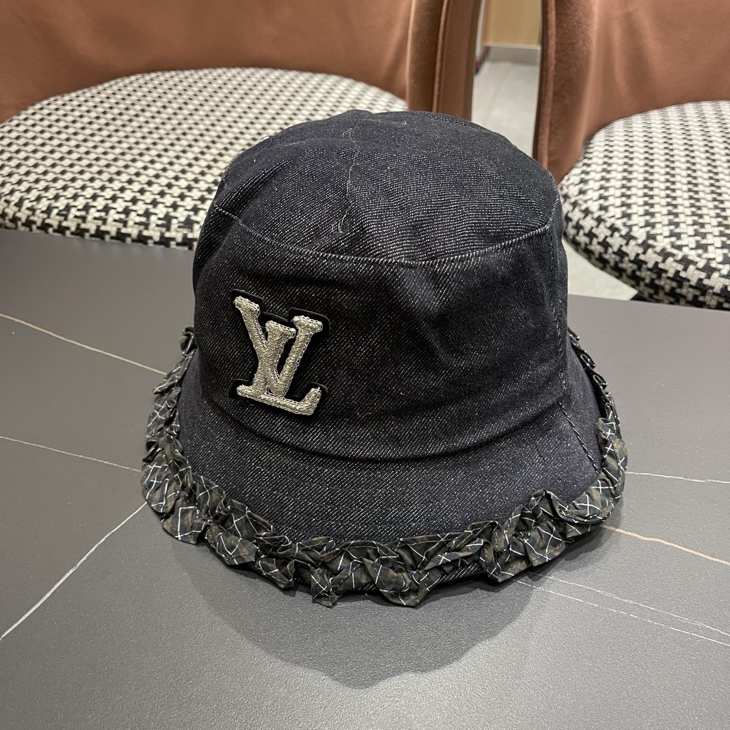 Lv路易威登 韩国夏季户外遮阳盆帽新中式贵气高级感百搭渔夫帽薄款太阳帽