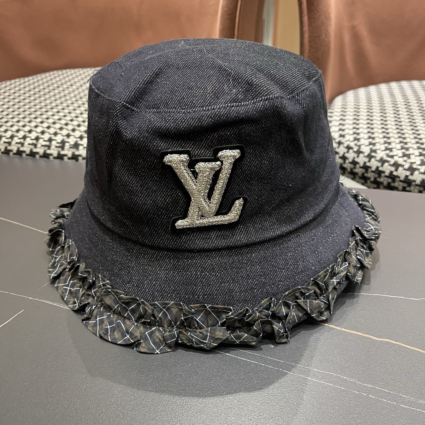 Lv路易威登 韩国夏季户外遮阳盆帽新中式贵气高级感百搭渔夫帽薄款太阳帽