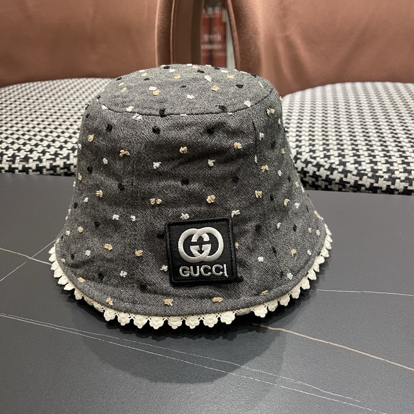 香奈儿Chanel夏季透气防晒渔夫帽子小碎花脸小休闲百搭出游遮阳盆帽