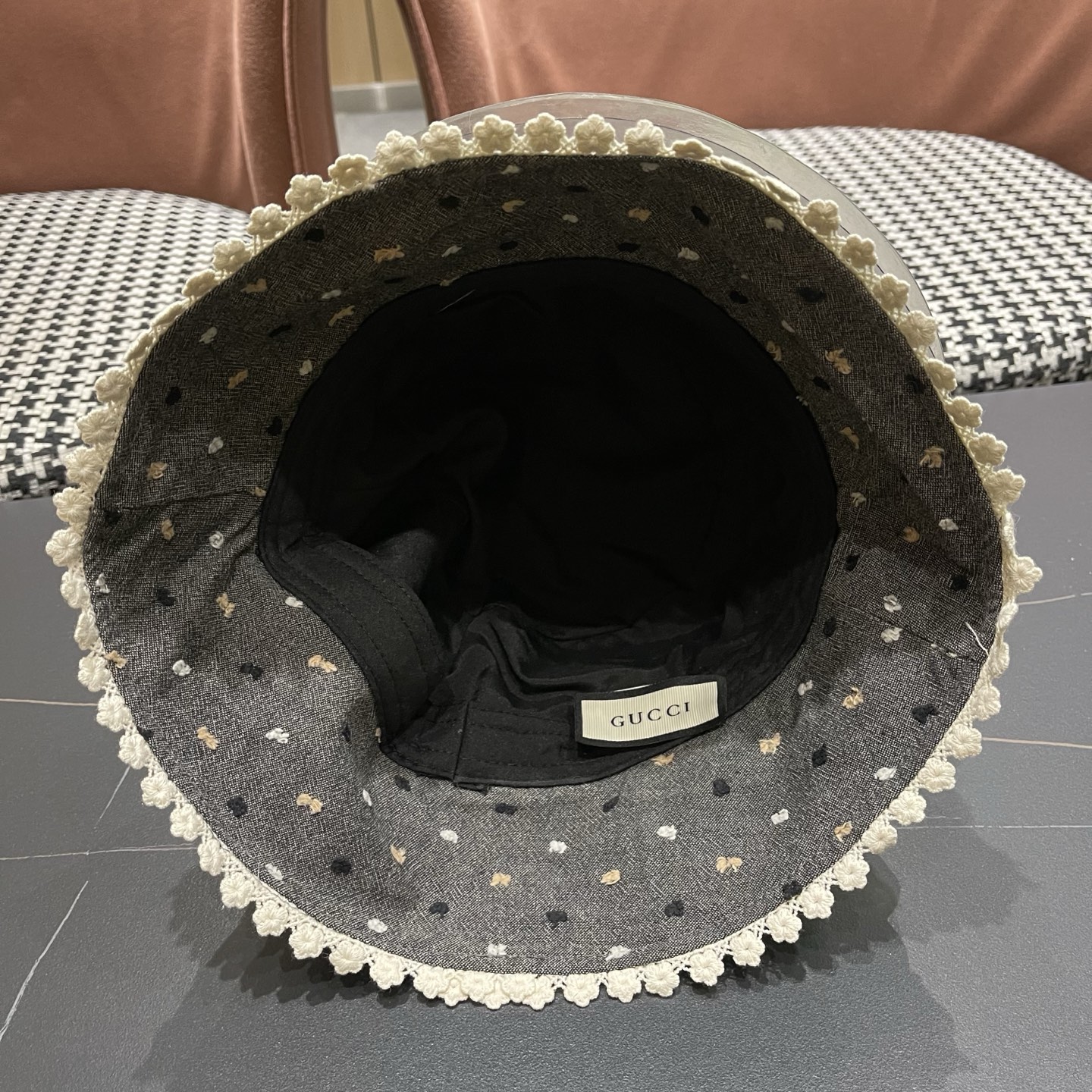 香奈儿Chanel夏季透气防晒渔夫帽子小碎花脸小休闲百搭出游遮阳盆帽