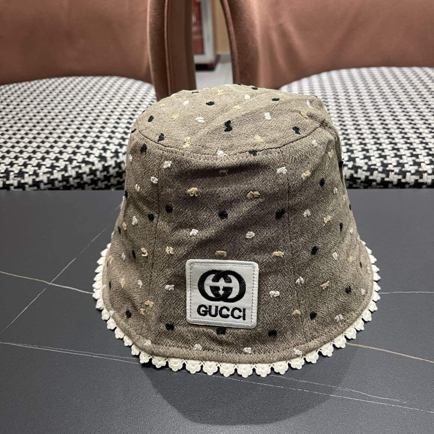 香奈儿Chanel夏季透气防晒渔夫帽子小碎花脸小休闲百搭出游遮阳盆帽