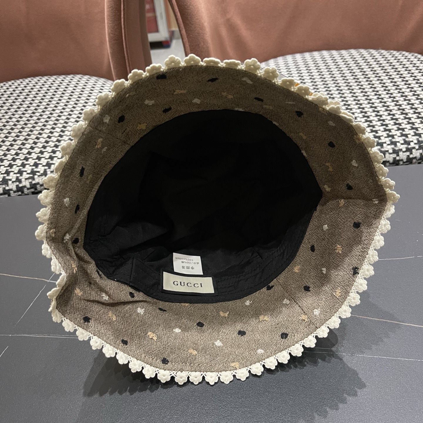 香奈儿Chanel夏季透气防晒渔夫帽子小碎花脸小休闲百搭出游遮阳盆帽