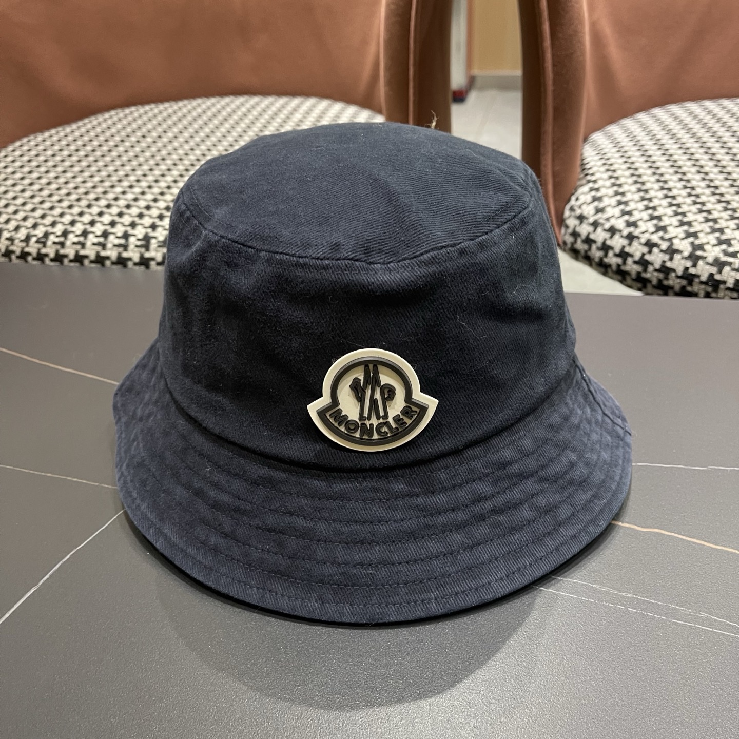 Moncler蒙口做旧复古洗水新款秋款渔夫帽，经典流行款，质量超赞，