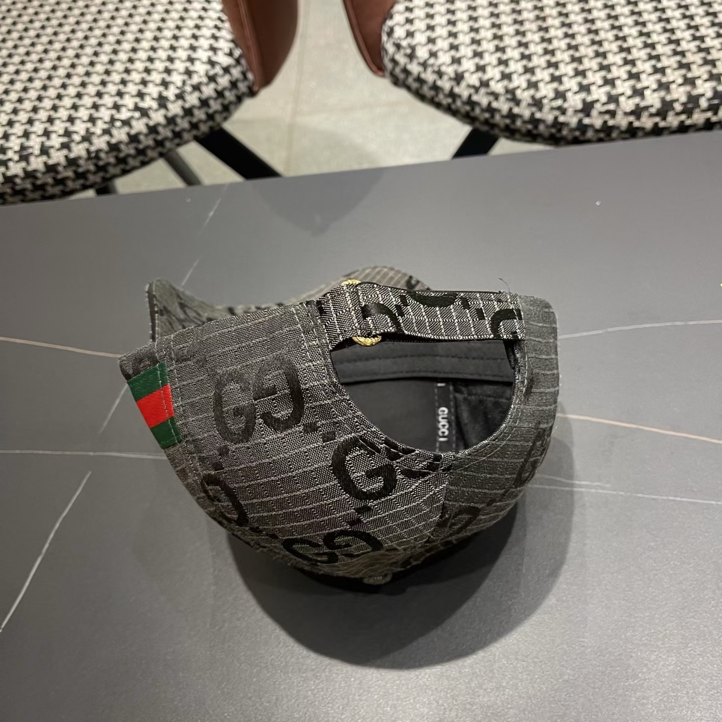 Gucci(古奇)经典原单棒球帽😍原版帆布轻盈透气！实物拍摄，四季百搭男女适用，基础头围56，贴片可调节