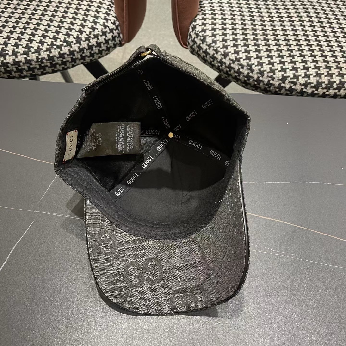 Gucci(古奇)经典原单棒球帽😍原版帆布轻盈透气！实物拍摄，四季百搭男女适用，基础头围56，贴片可调节