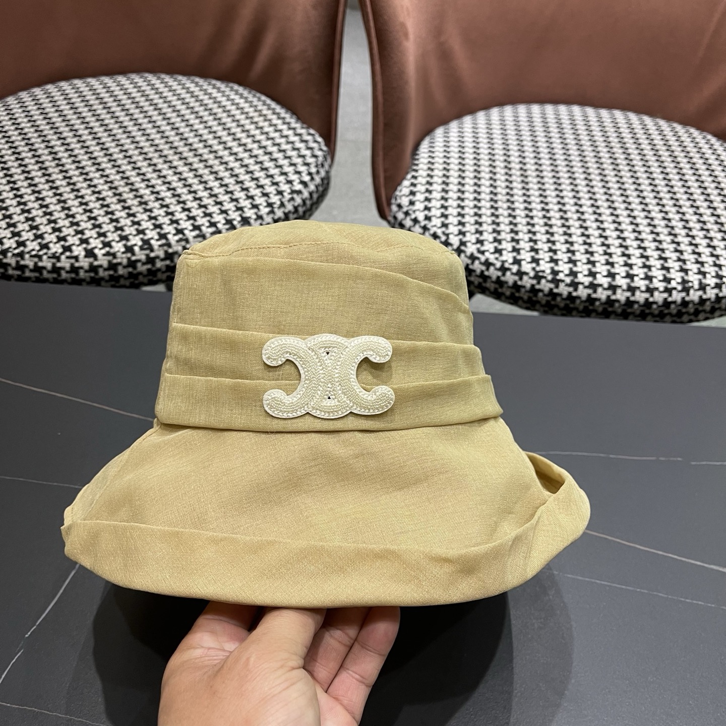 【CELINE赛琳】新款韩版蝴蝶结百搭显脸小防晒渔夫帽，出街必备 