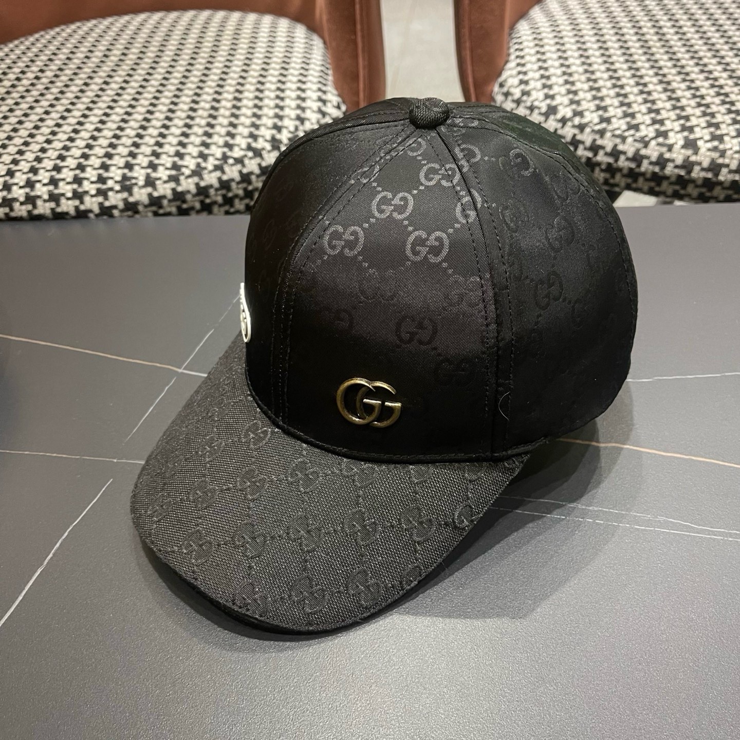 Gucci(古奇)经典原单棒球帽😍专柜1:1开模订制，最高版本，实物拍摄，四季百搭男女适用，基础头围56，贴片可调节。