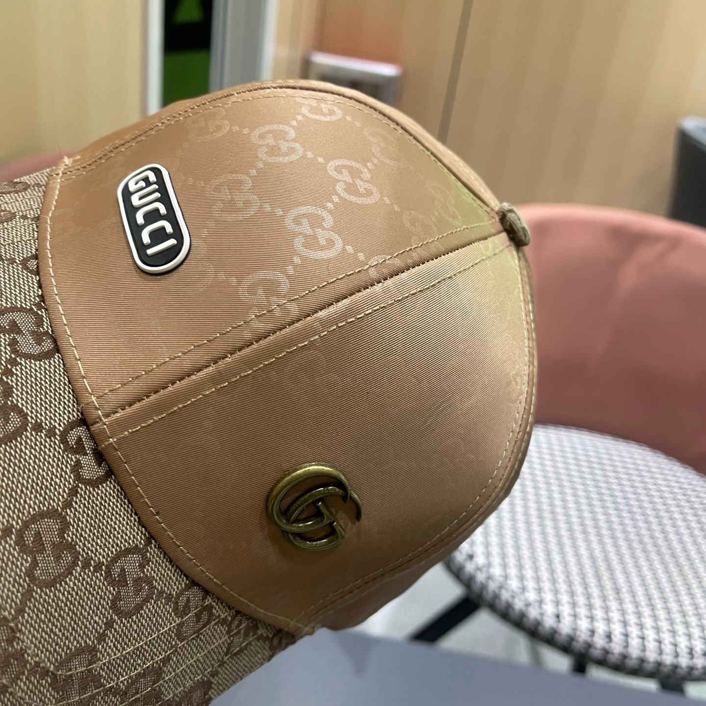 Gucci(古奇)经典原单棒球帽😍专柜1:1开模订制，最高版本，实物拍摄，四季百搭男女适用，基础头围56，贴片可调节。