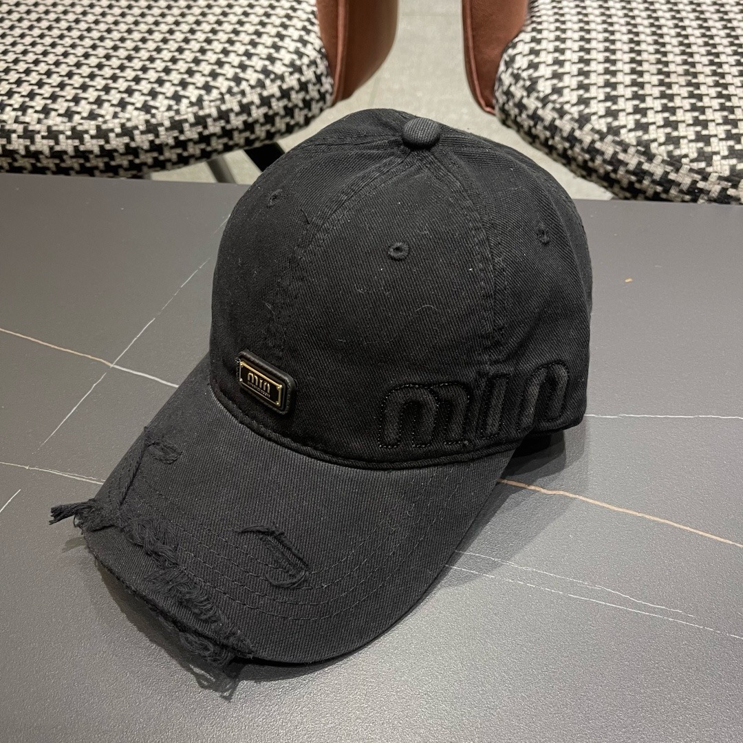 谬谬miumiu 原单春夏新款棒球帽，正品开模订制，原版做工细致质量超赞！