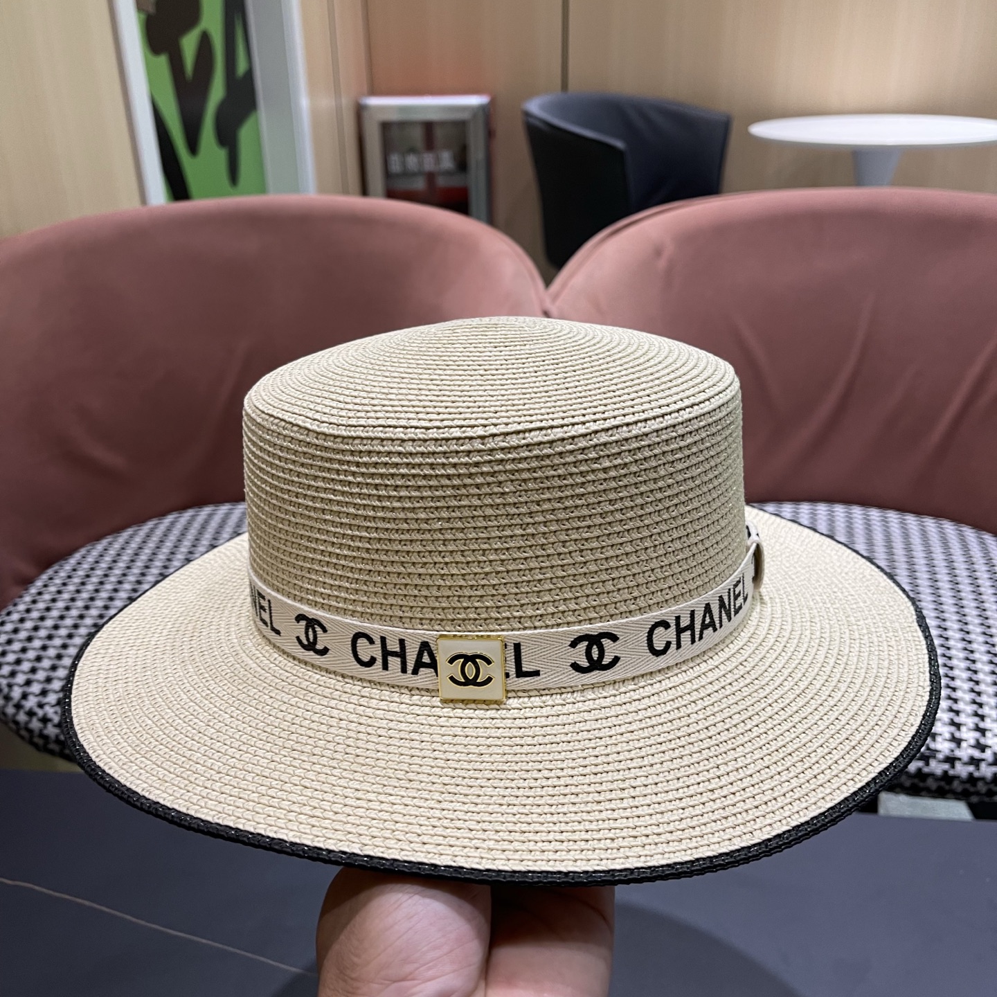 香奈儿CHANEL新款草帽，高级定制，名媛风，细节待上，夏季防晒防紫外线百搭好看