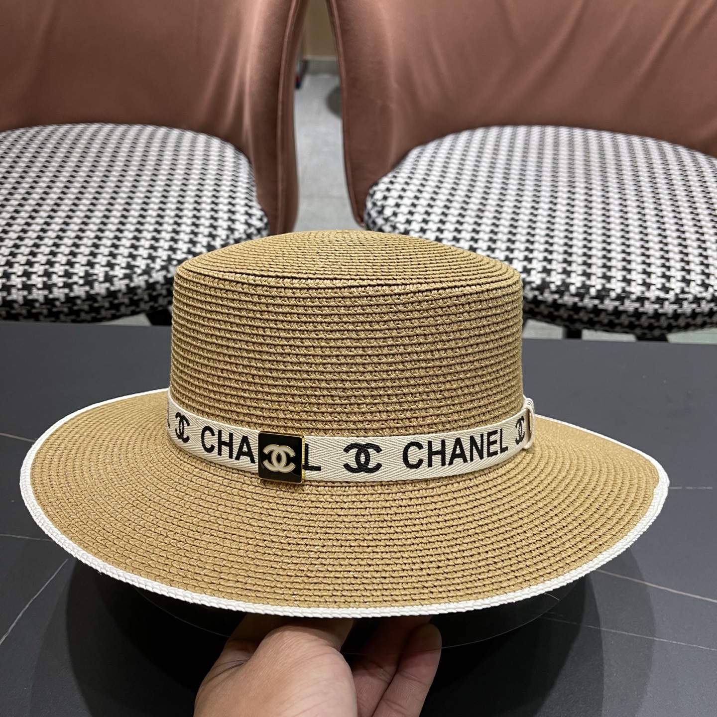 香奈儿CHANEL新款草帽，高级定制，名媛风，细节待上，夏季防晒防紫外线百搭好看
