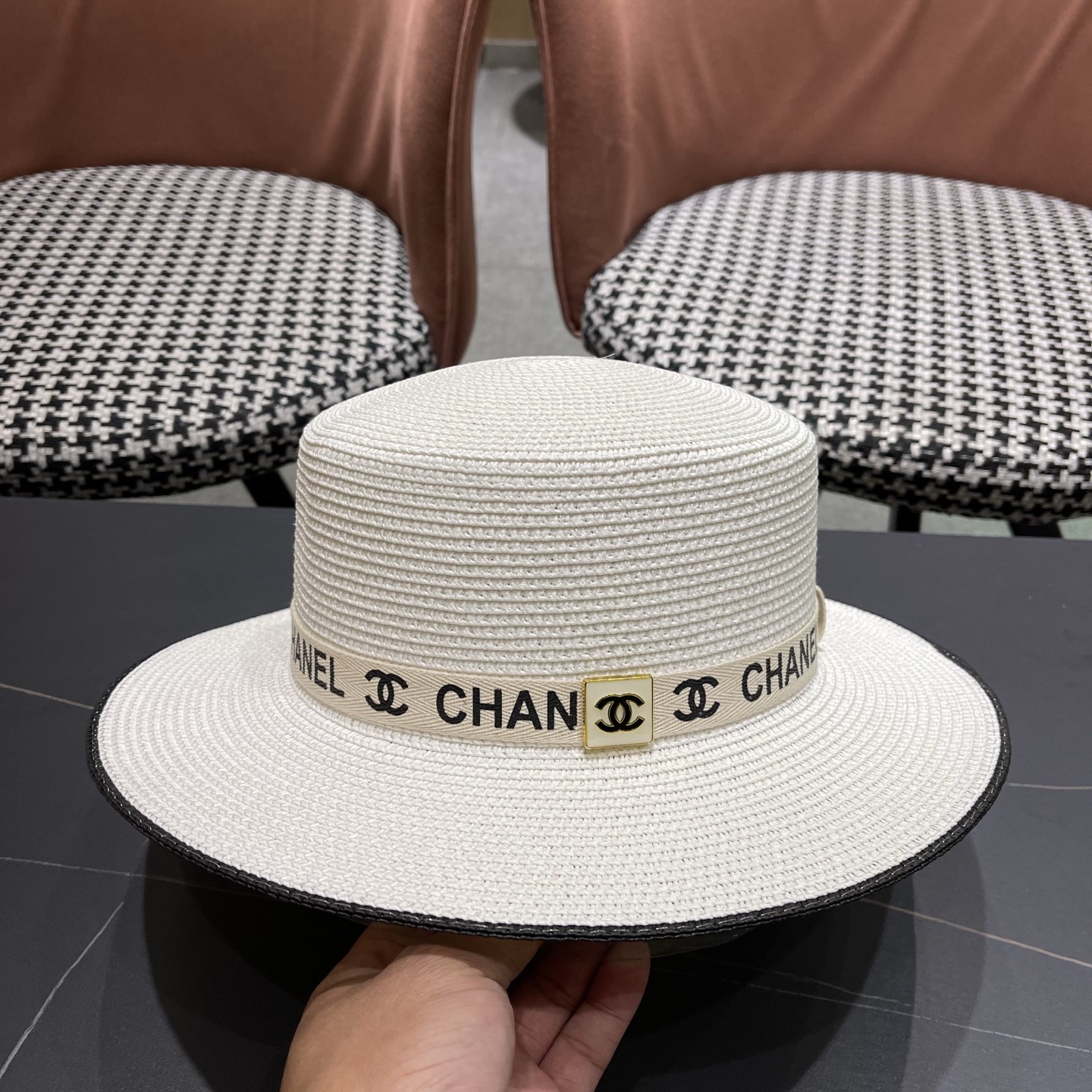 香奈儿CHANEL新款草帽，高级定制，名媛风，细节待上，夏季防晒防紫外线百搭好看
