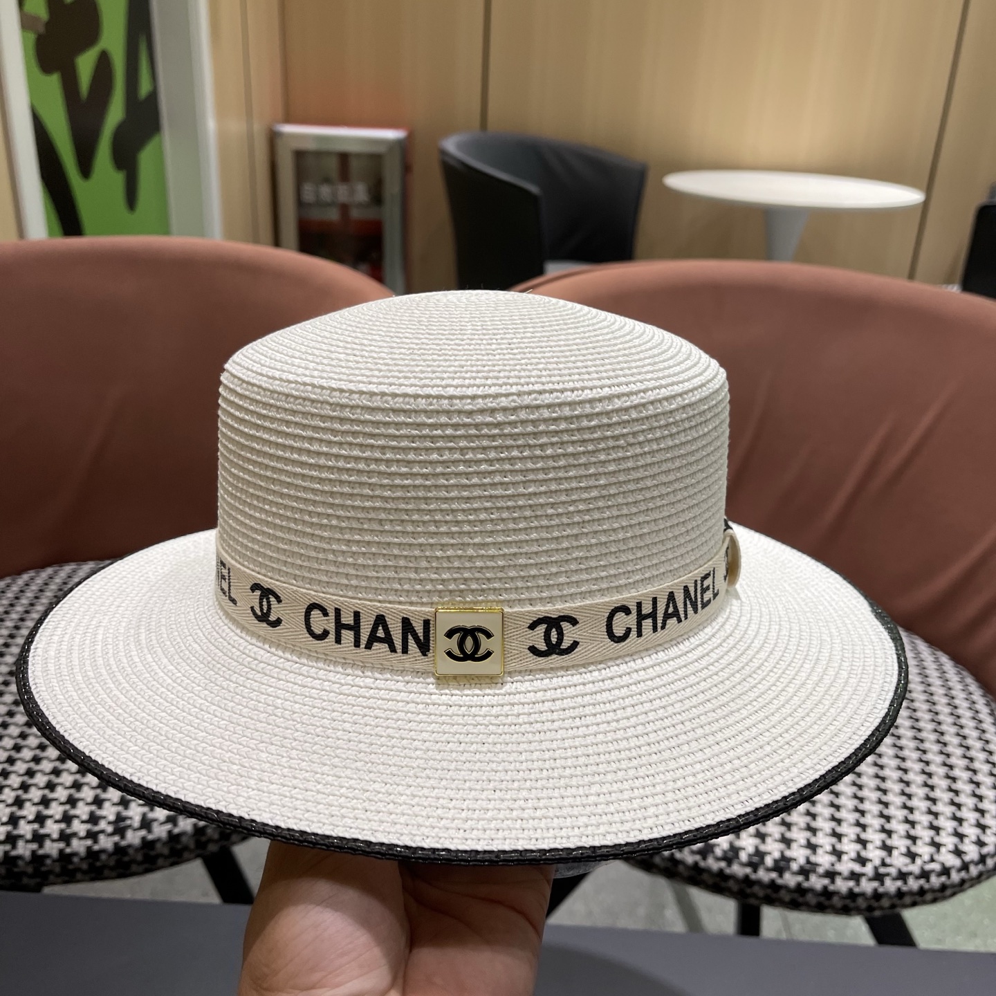 香奈儿CHANEL新款草帽，高级定制，名媛风，细节待上，夏季防晒防紫外线百搭好看