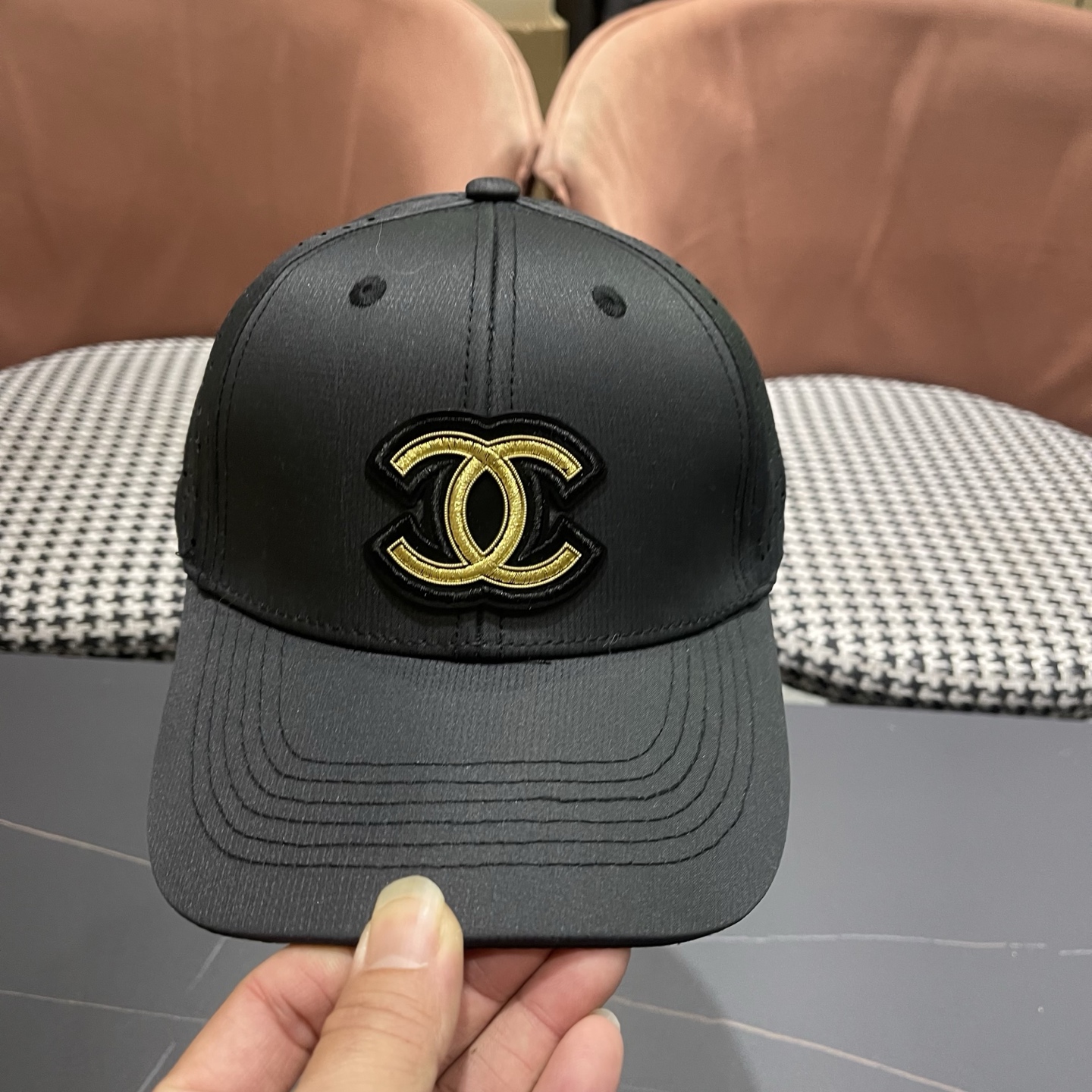 🧢CHANEL香奈儿～新款典经款棒球帽，细节做都工很精致，经典男女都🉑