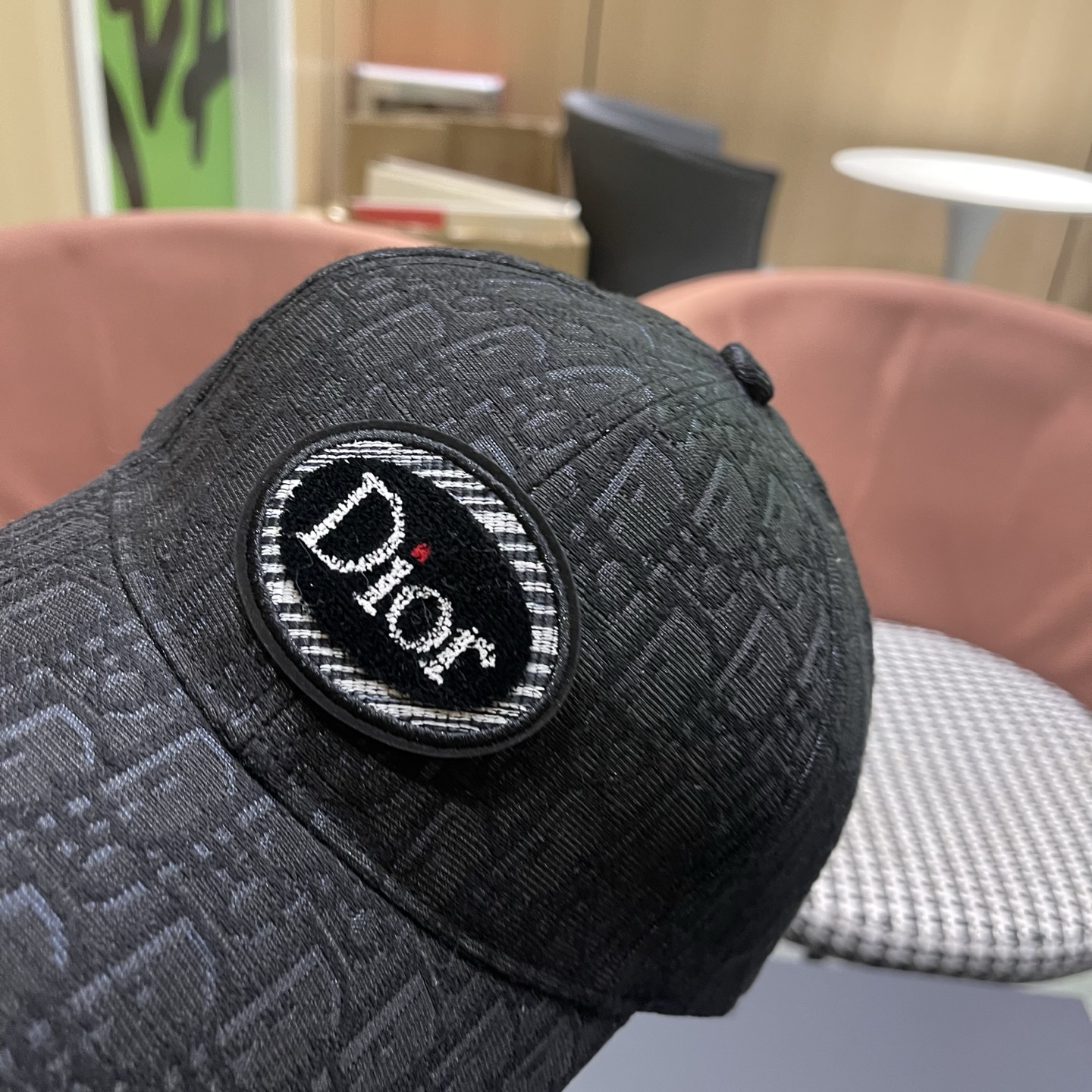 Dior(迪奥)新款原单棒球帽， Dior老花，复古韵味十足，专柜断货热门，1:1开模订制，原版帆布料纯