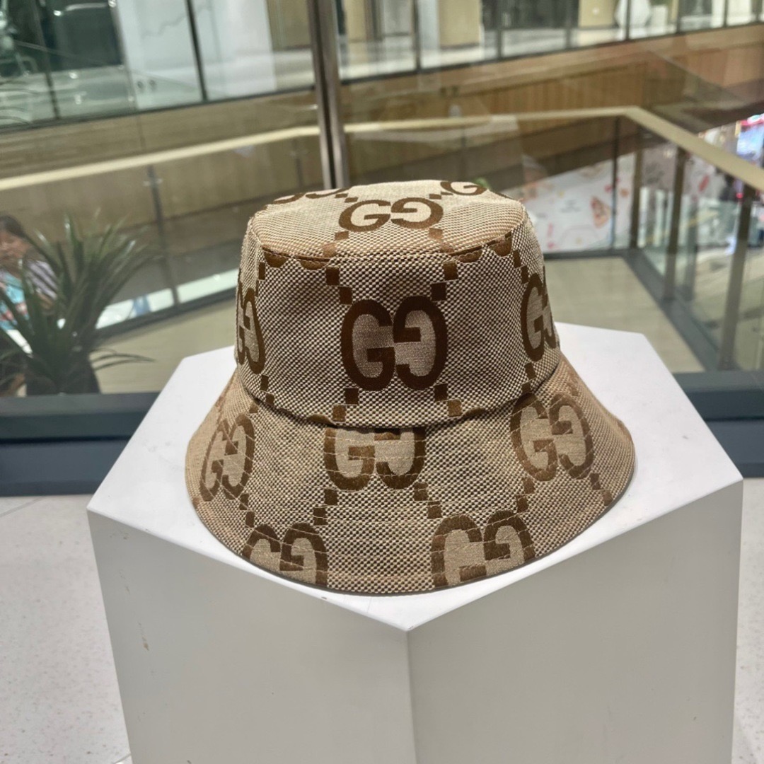 GUCCI  古奇 新款韩版原单可爱小熊熊渔夫帽🧢高品质，休闲风格，低調奢華，超级时尚的颜色，潮流百搭