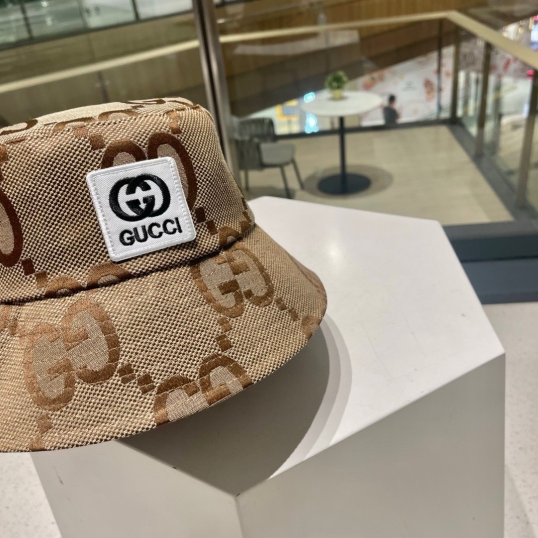 GUCCI  古奇 新款韩版原单可爱小熊熊渔夫帽🧢高品质，休闲风格，低調奢華，超级时尚的颜色，潮流百搭