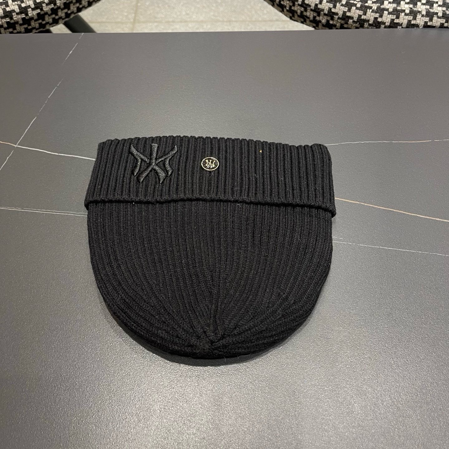 NY秋冬新款毛线帽，冷帽，针织粗针毛线帽