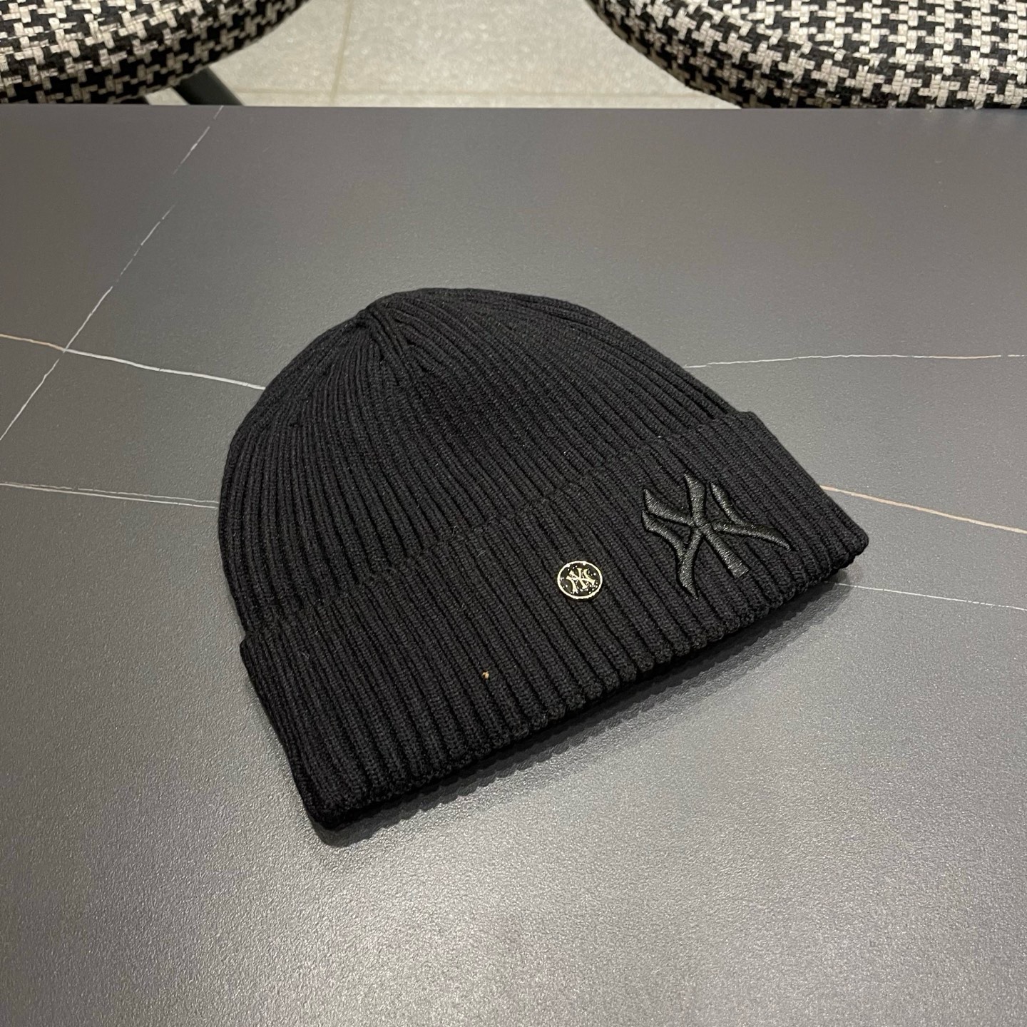 NY秋冬新款毛线帽，冷帽，针织粗针毛线帽