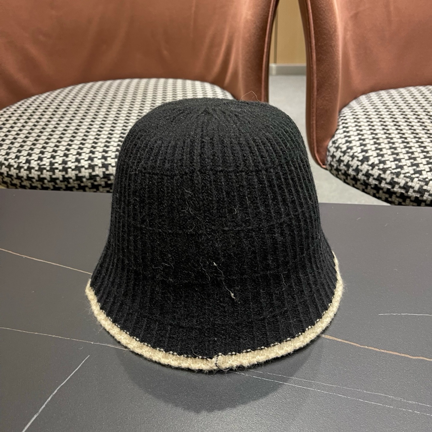 Burberry巴宝莉 四季棉线渔夫帽休闲百搭出游防晒帽日系简约显脸小遮阳帽钟型盆帽