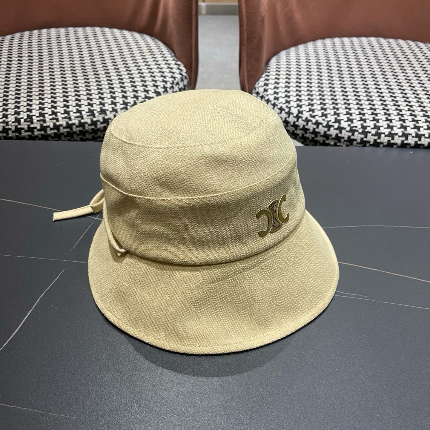 Celine 赛琳 春款网红大蝴蝶结铁丝渔夫帽日系甜美百搭显脸遮阳大帽檐盆帽