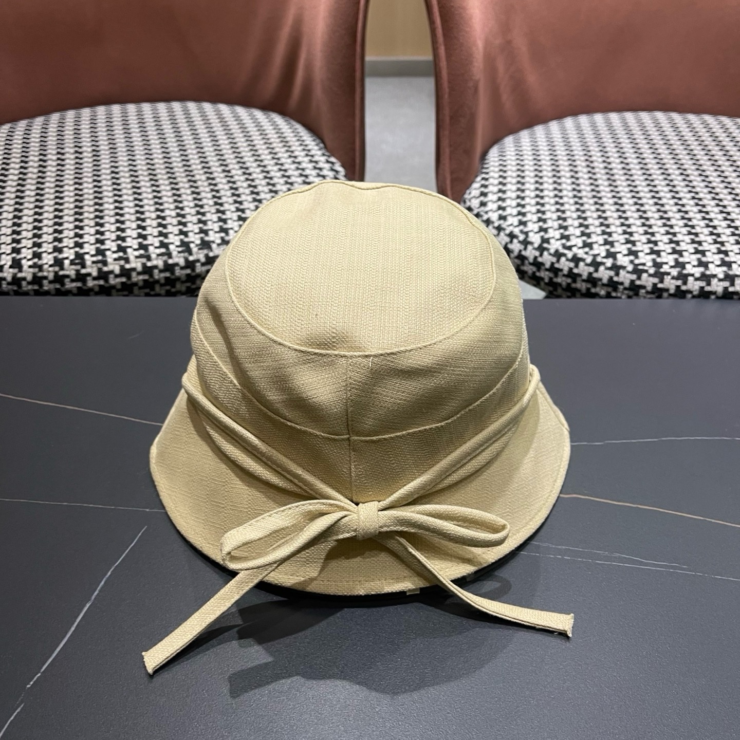 Celine 赛琳 春款网红大蝴蝶结铁丝渔夫帽日系甜美百搭显脸遮阳大帽檐盆帽