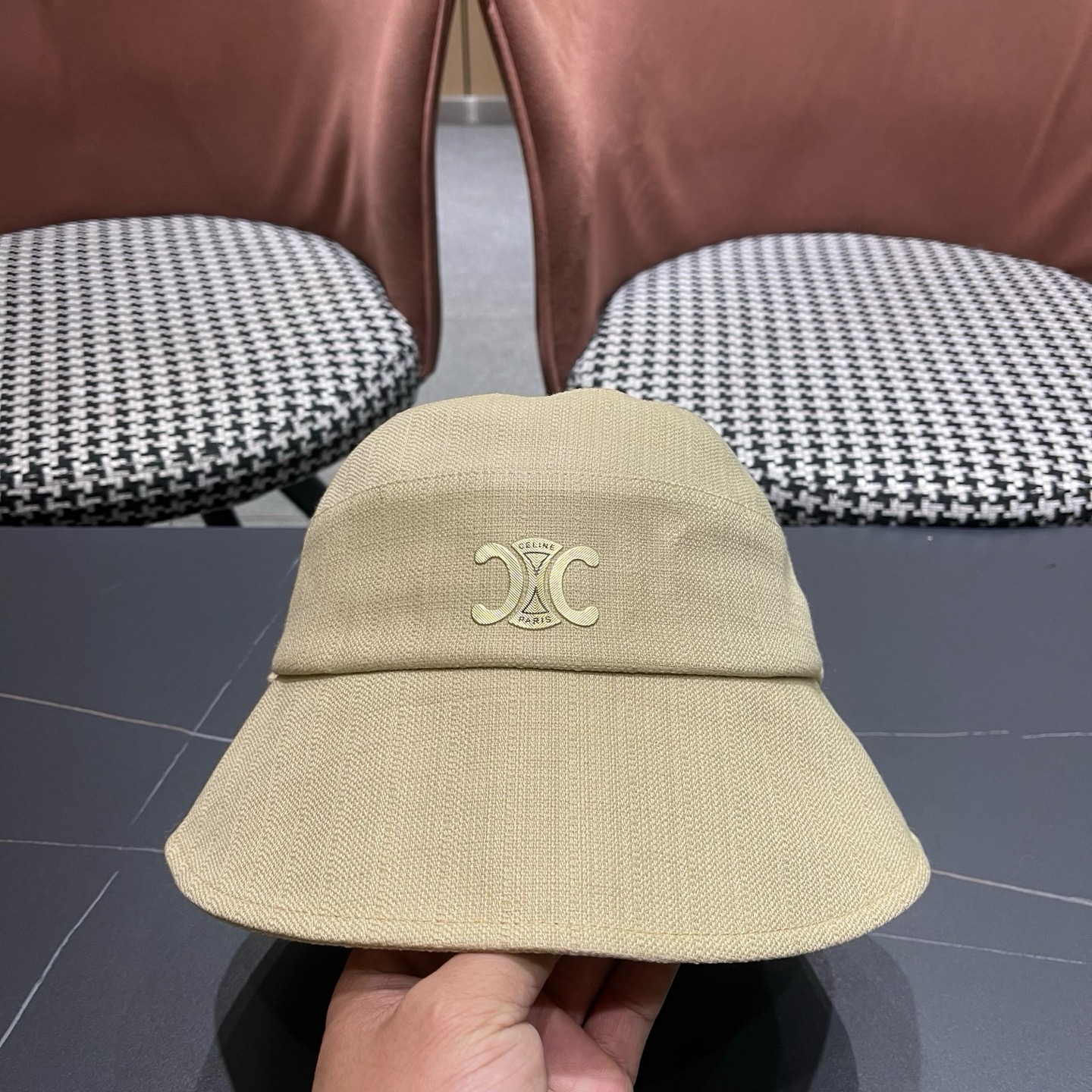 Celine 赛琳 春款网红大蝴蝶结铁丝渔夫帽日系甜美百搭显脸遮阳大帽檐盆帽