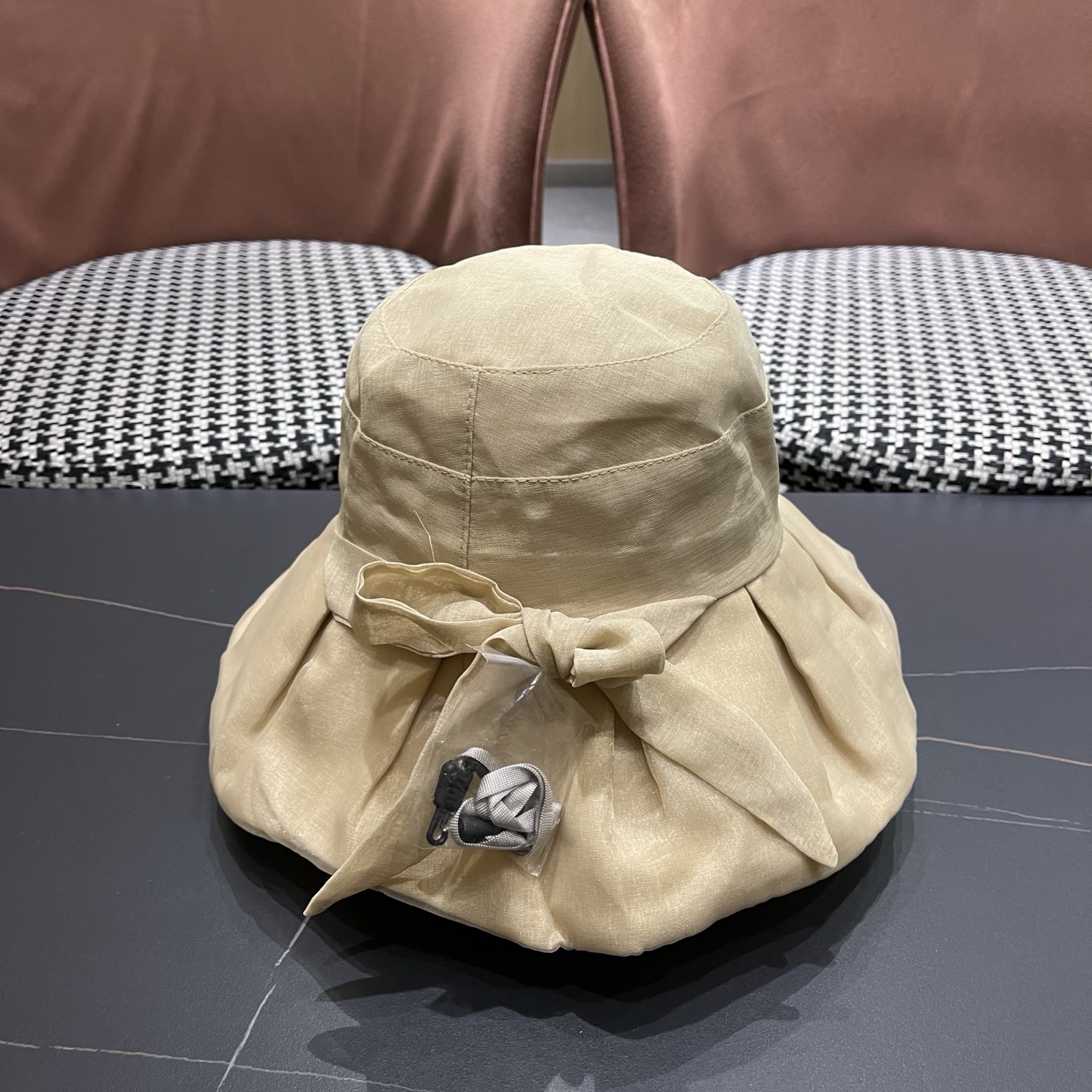 【DIOR迪奥】春夏季新款大帽檐蝴蝶结渔夫帽，可折叠很好搭配，