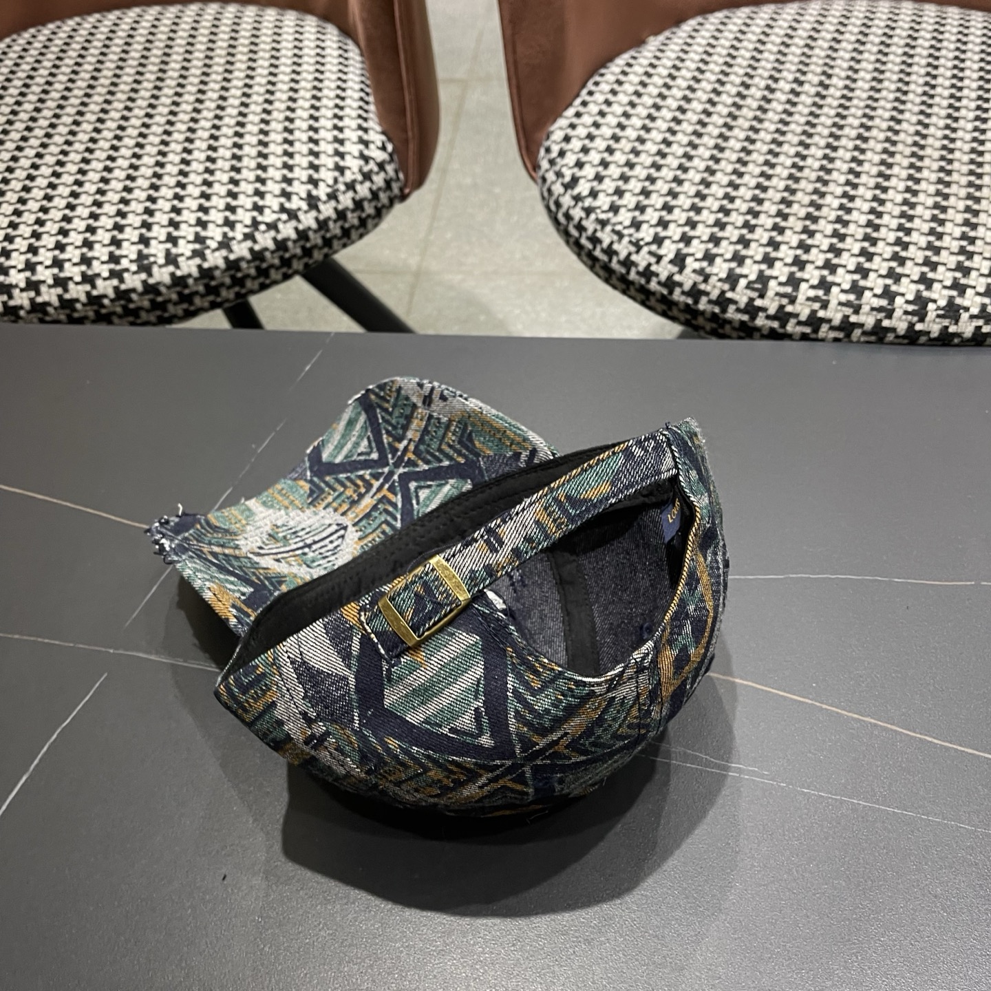 LV路易威登 民族风复古图腾棒球帽子女2026新款小众个性休闲百搭显脸小鸭舌帽