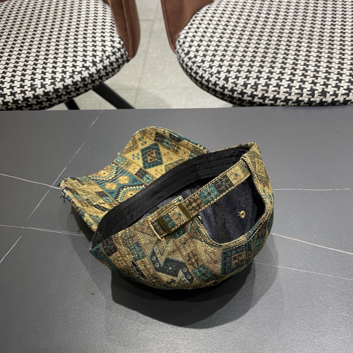 LV路易威登 民族风复古图腾棒球帽子女2026新款小众个性休闲百搭显脸小鸭舌帽