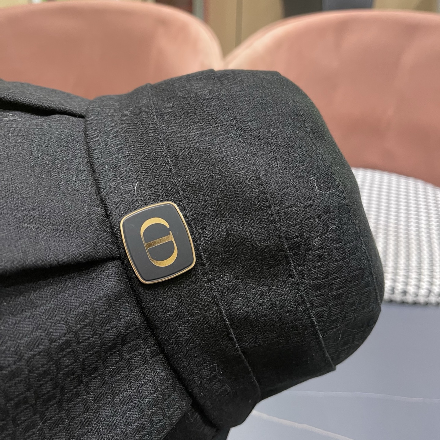 Dior迪奥 洋气百搭秋冬款女士盆帽经典优雅遮脸渔夫帽高品质休闲气质荷叶边