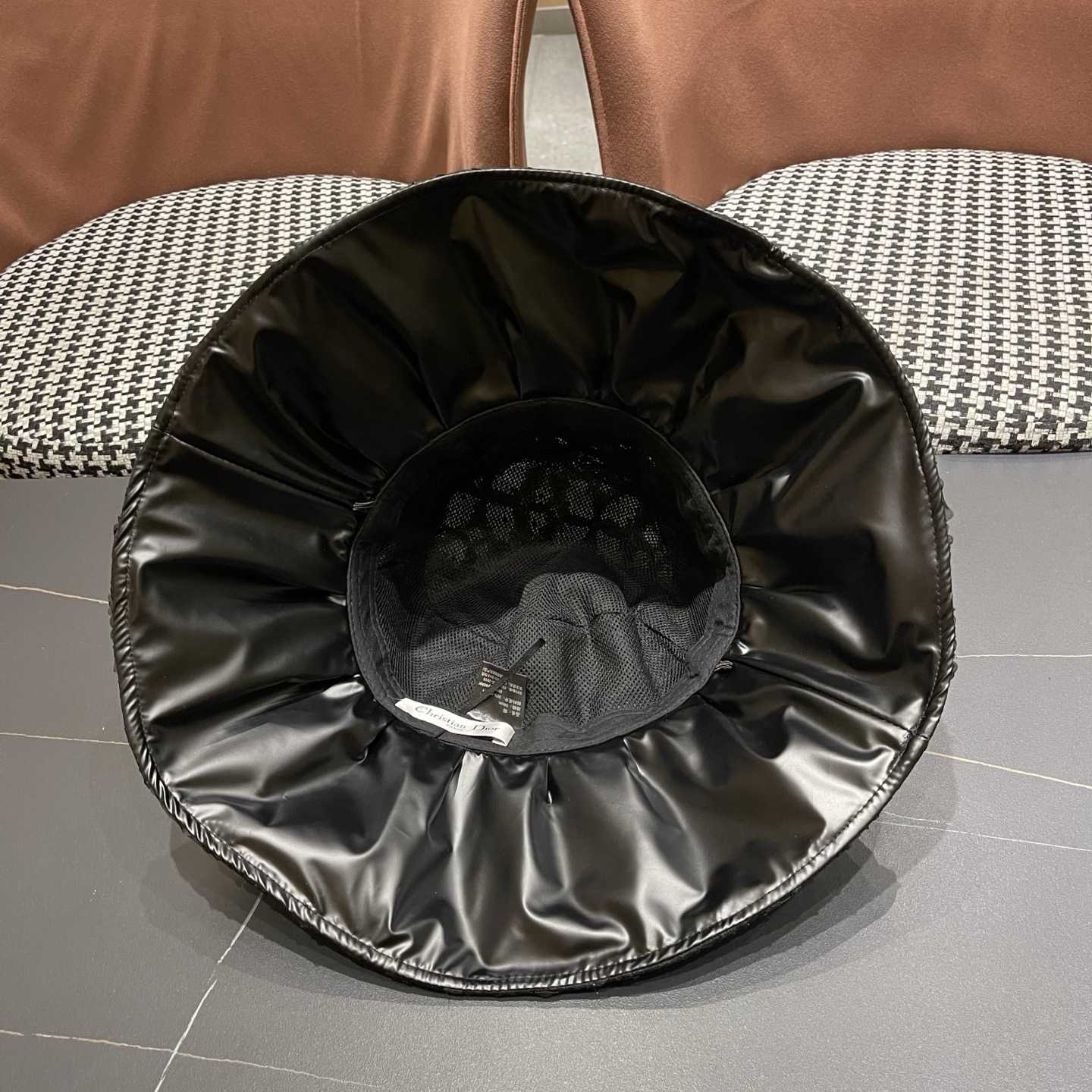 迪奥Dior 日系蕾丝渔夫帽子女夏季薄款遮阳防晒帽时尚百搭太阳帽