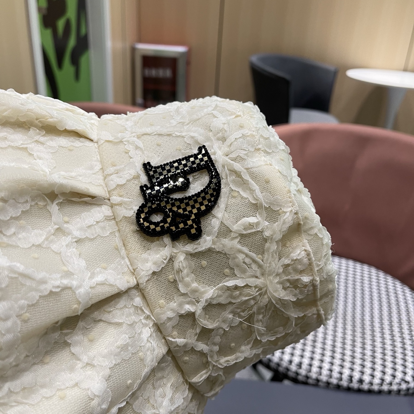 迪奥Dior 日系蕾丝渔夫帽子女夏季薄款遮阳防晒帽时尚百搭太阳帽