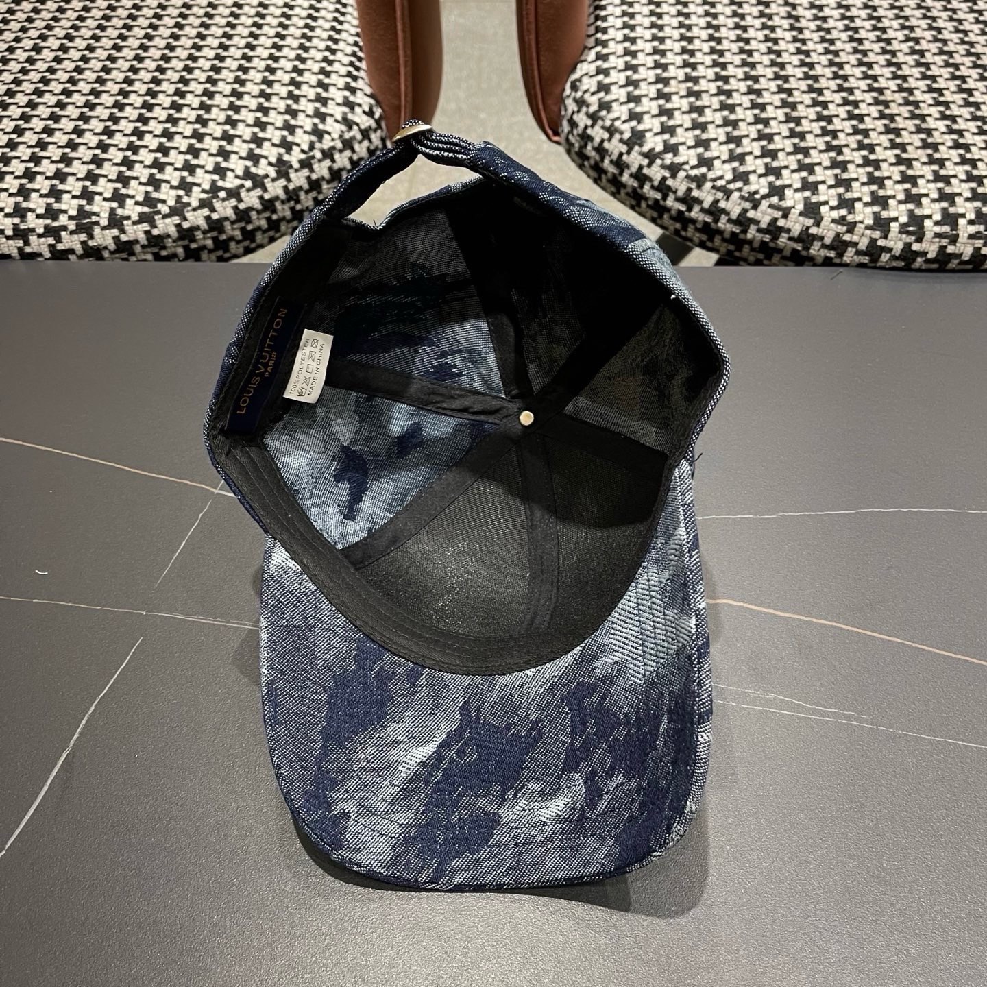 Lv 路易威登新款扎染牛仔棒球帽子女潮流复吉加深大头围显脸四季 通用遮阳鸭舌帽男
