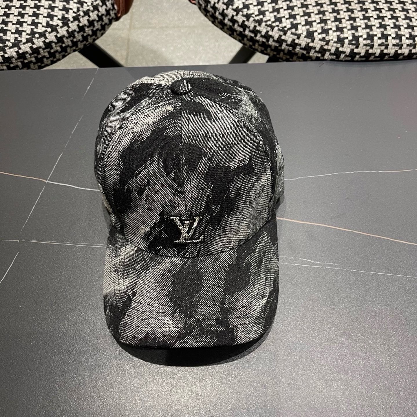 Lv 路易威登新款扎染牛仔棒球帽子女潮流复吉加深大头围显脸四季 通用遮阳鸭舌帽男