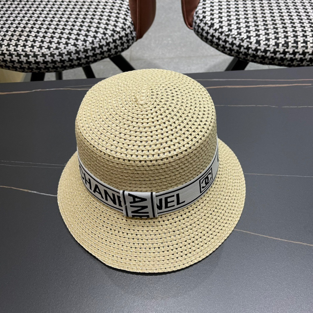 【Chanel香奈儿】2026 新款小香风网红款草帽，出街必备超好搭配，赶紧入手！