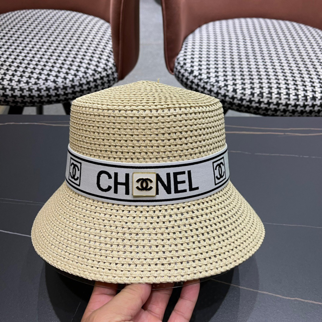 【Chanel香奈儿】2026 新款小香风网红款草帽，出街必备超好搭配，赶紧入手！