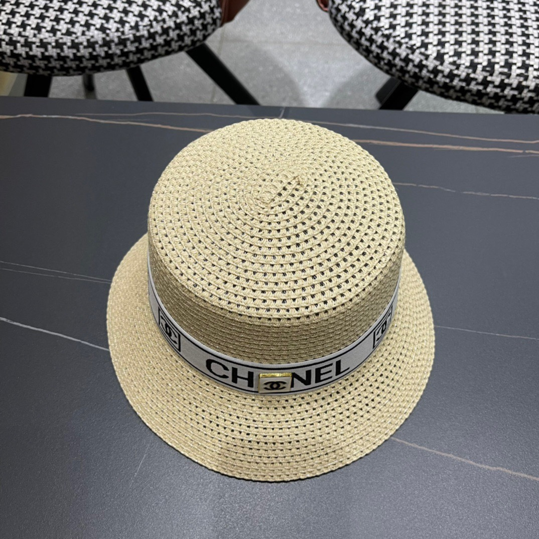 【Chanel香奈儿】2026 新款小香风网红款草帽，出街必备超好搭配，赶紧入手！