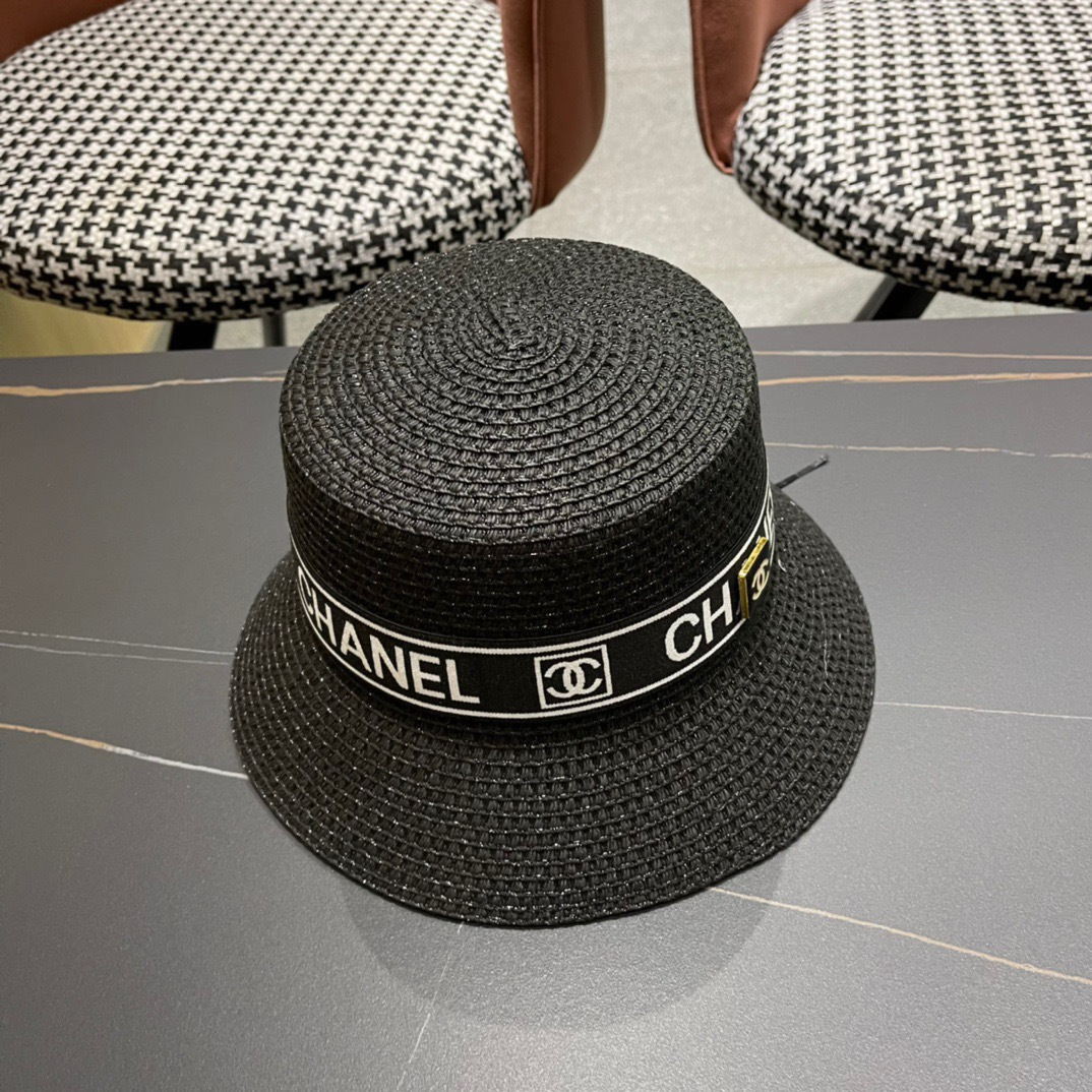 【Chanel香奈儿】2026 新款小香风网红款草帽，出街必备超好搭配，赶紧入手！