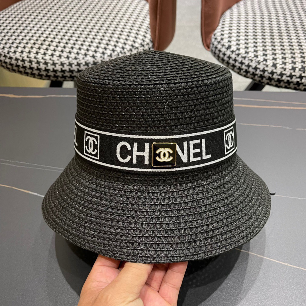 【Chanel香奈儿】2026 新款小香风网红款草帽，出街必备超好搭配，赶紧入手！