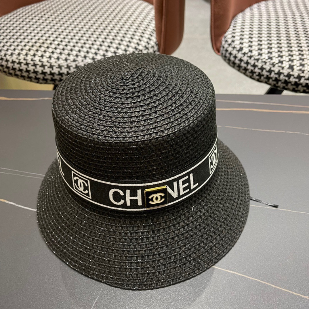 【Chanel香奈儿】2026 新款小香风网红款草帽，出街必备超好搭配，赶紧入手！